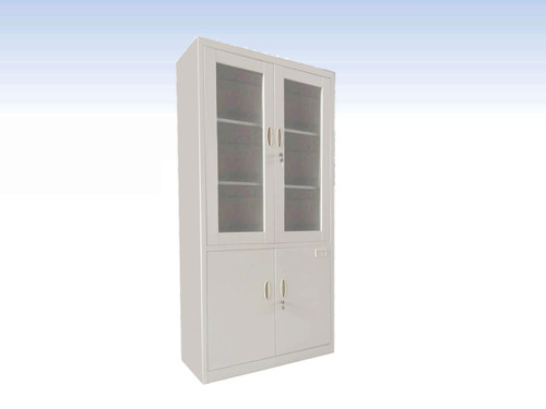 KL98-12噴塑亞光連體玻璃開(kāi)門柜