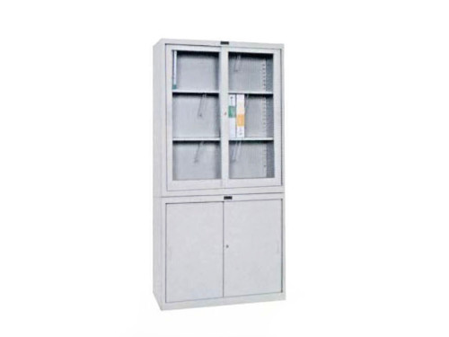 KL96-15噴塑亞光移門玻璃柜