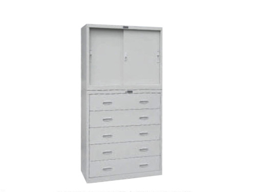 KL97-21噴塑亞光五斗移門組合柜